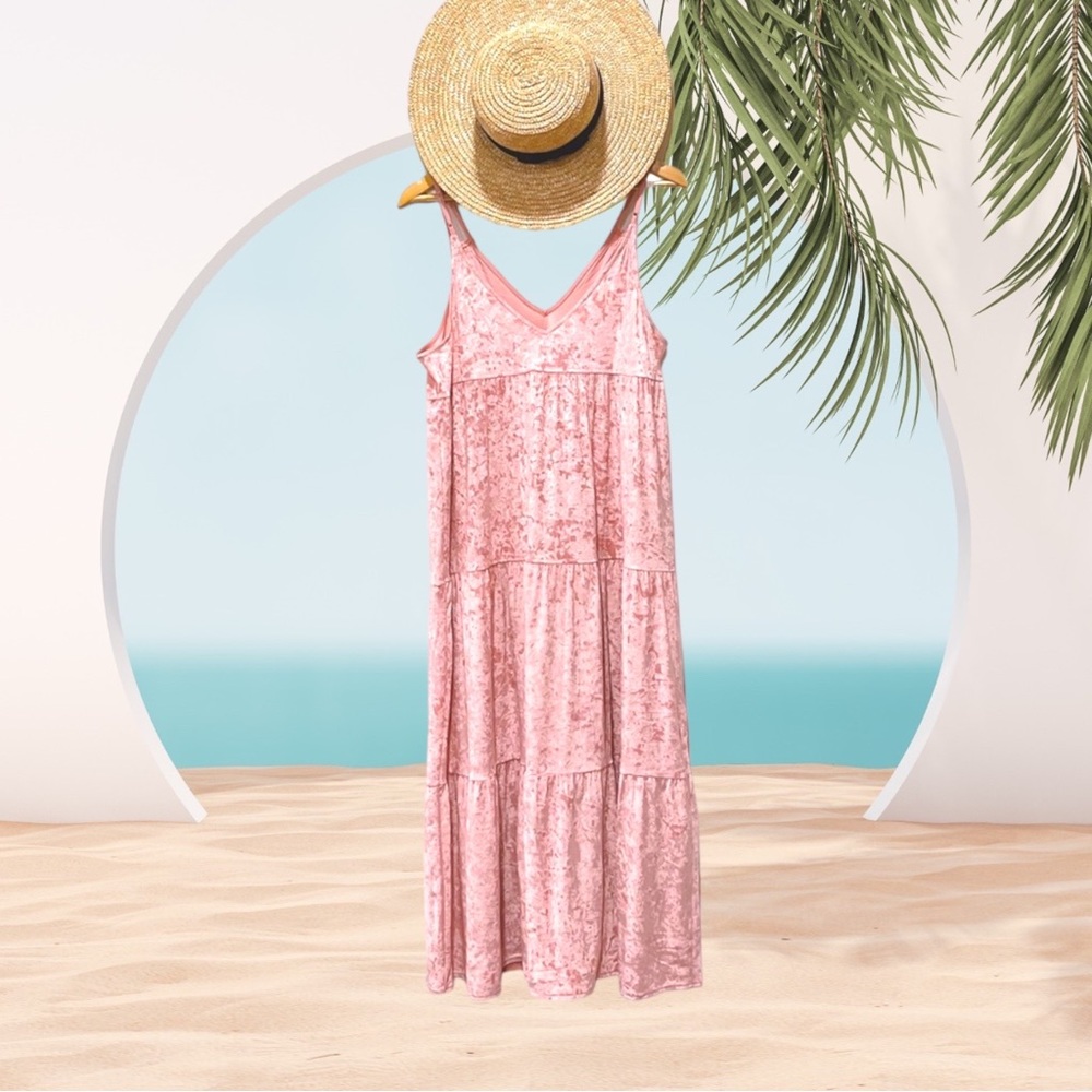 aerie Pink Floral Maxi Dress - Picture 4 of 13